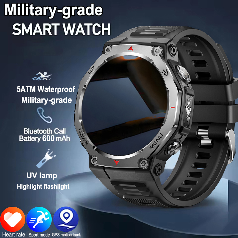 Outdoor Lighting Track - 2026 ใหม่กีฬากลางแจ้งสมาร์ทวอทช์ผู้ชาย 5 ATM กันน้ำ GPS