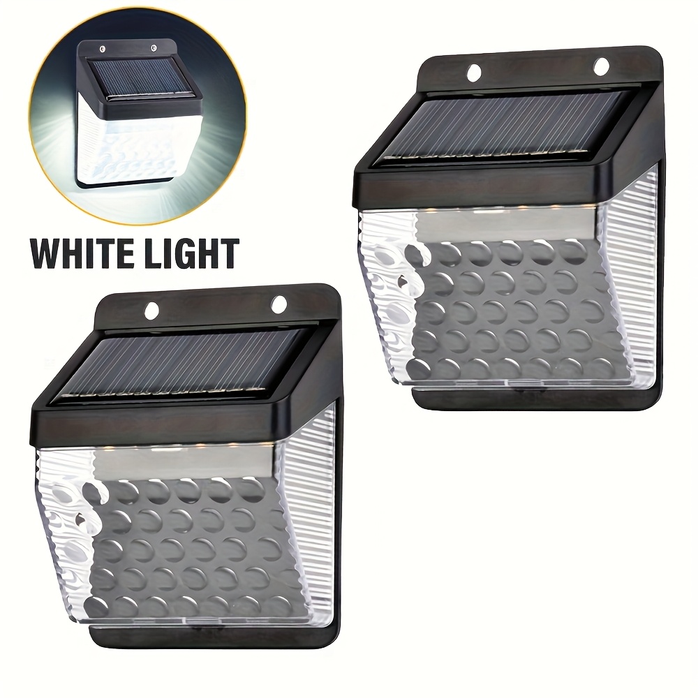 Outdoor Lighting And Landscape - ไฟ LED พลังงานแสงอาทิตย์ พร้อมเซ็นเซอร์ตรวจจับความเคลื่อนไหว PIR สำหรับติดผนัง