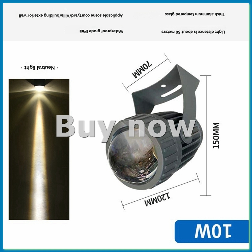 Outdoor Lighting And Landscape - ไฟสปอตไลท์ติดผนังสวน LED สำหรับภายนอกอาคาร 10W ไฟส่องสว่างภูมิทัศน์ AC220V