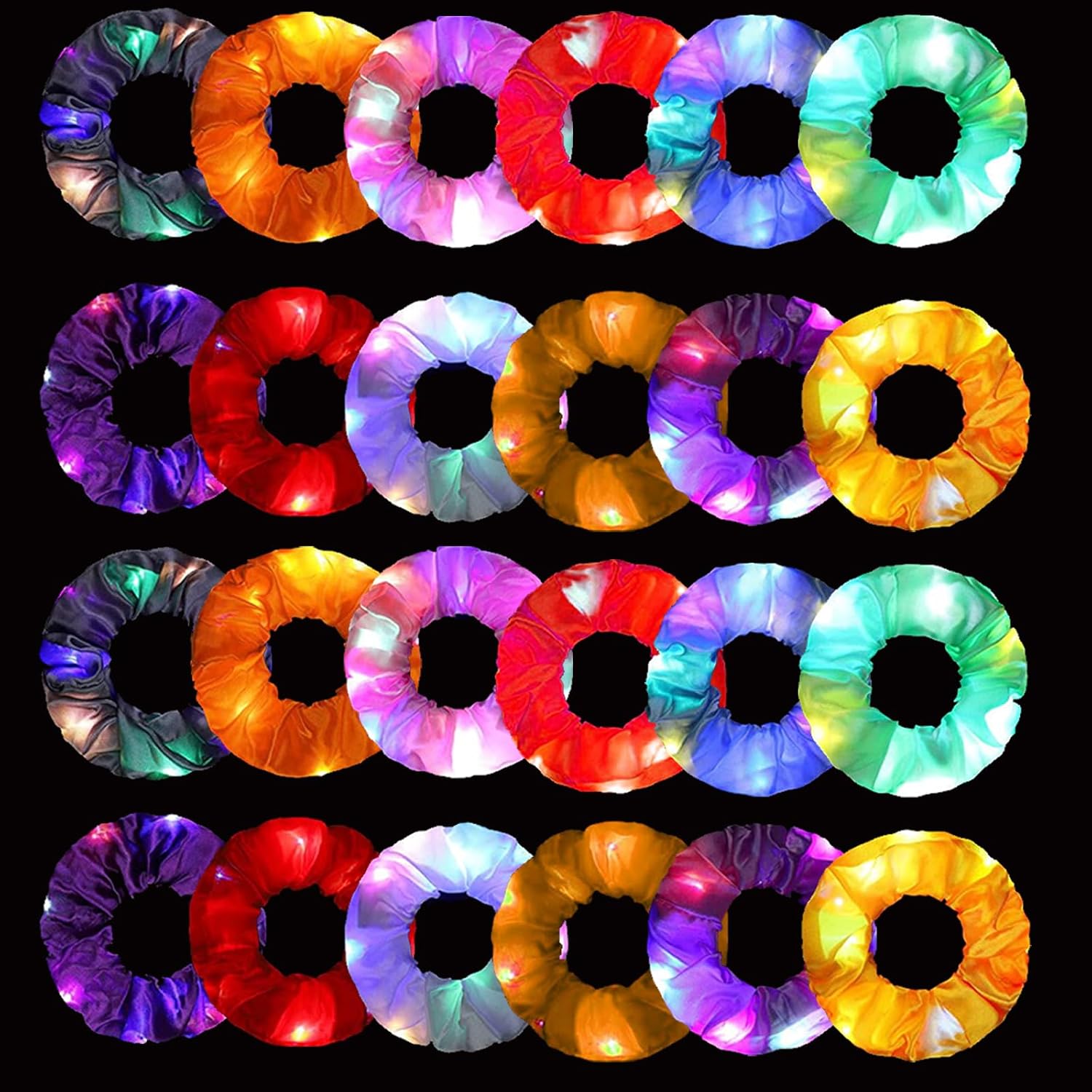 Outdoor Lighting Effects - กิ๊บติดผม LED 6 ชิ้น กิ๊บติดผมเรืองแสงในที่มืด อุปกรณ์เสริมสำหรับงานปาร์ตี้