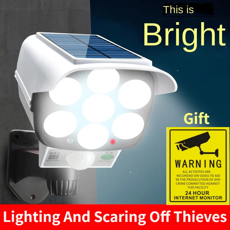Outdoor Lighting Wireless - กลางแจ้งพลังงานแสงอาทิตย์ Light Motion Sensor กล้อง Dummy