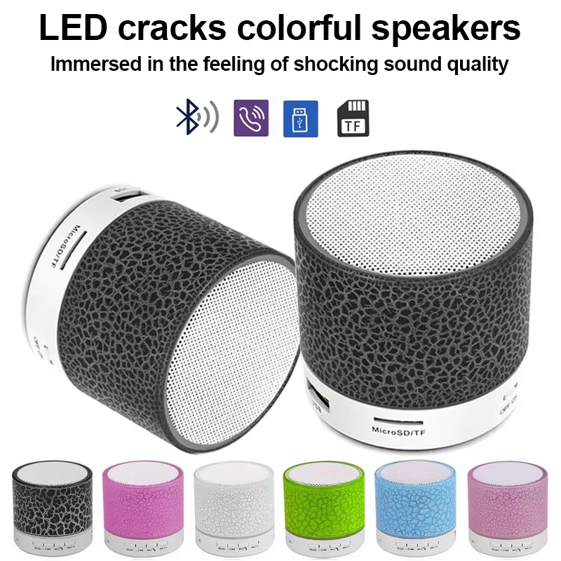 Outdoor Lighting Wireless - ลำโพงพกพาขนาดเล็กกลางแจ้งบลูทูธ MP3 เครื่องเล่นไร้สายเสียงอันน่าทึ่ง ไฟ LED แบบแตกกระจาย