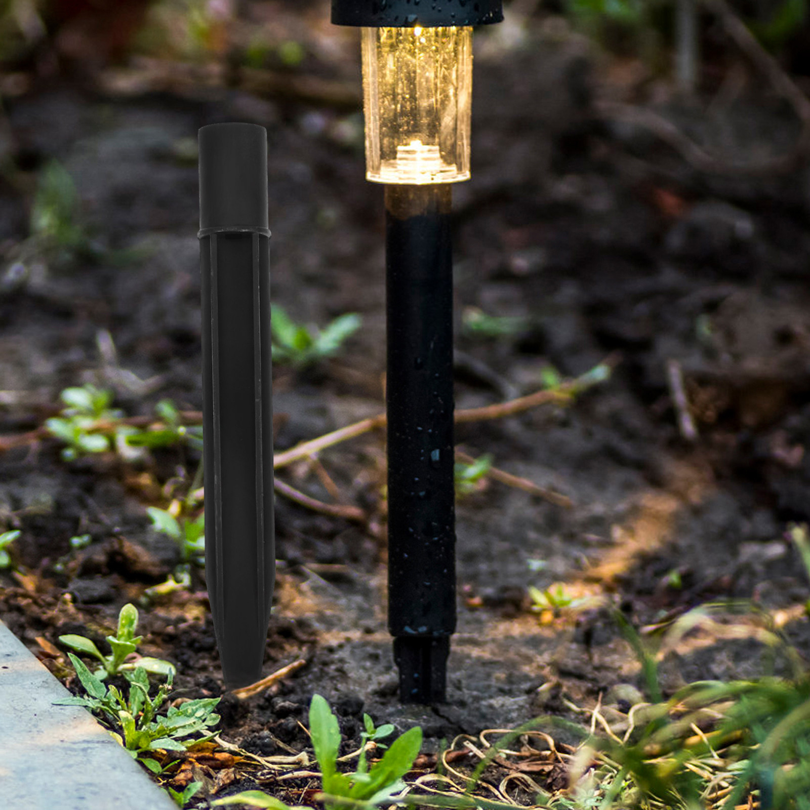 Outdoor Lighting And Landscape - หลักปักดินสำหรับป้าย หลักปักไฟ หลักปักแบบกดง่าย อะไหล่สำหรับสวน ของตกแต่งกลางแจ้ง หลักปักจัดสวน