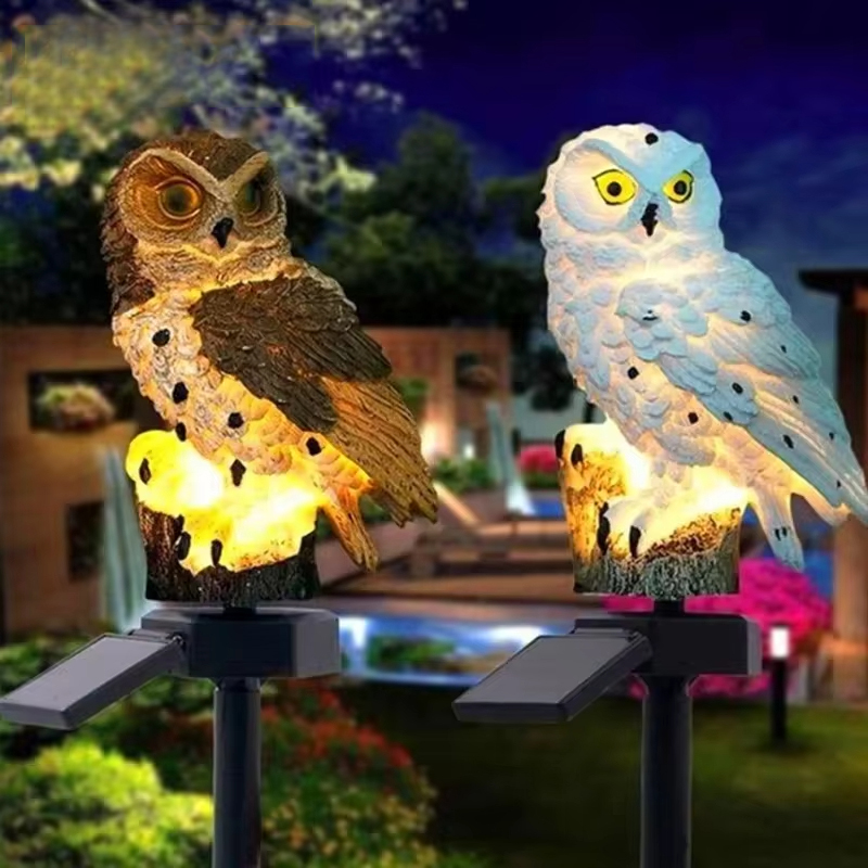 โคมไฟปักดินรูปนกฮูกพลังงานแสงอ - Outdoor Lighting Effects บทวิจารณ์และราคา