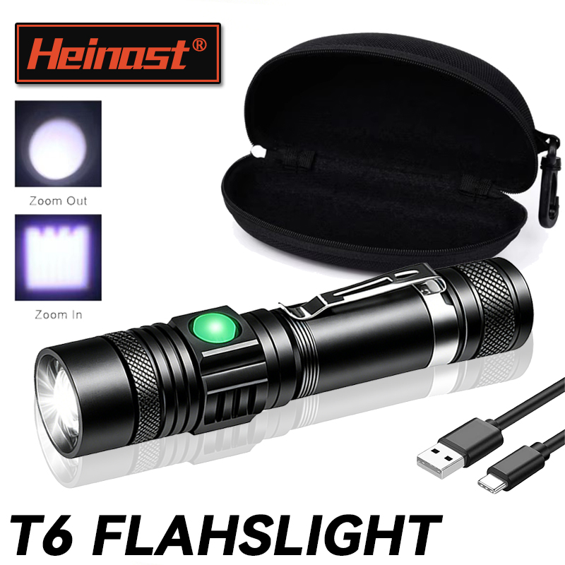 ไฟฉาย LED T6 แบบชาร์จไฟได้, ไฟ - Outdoor Lighting Black บทวิจารณ์และราคา