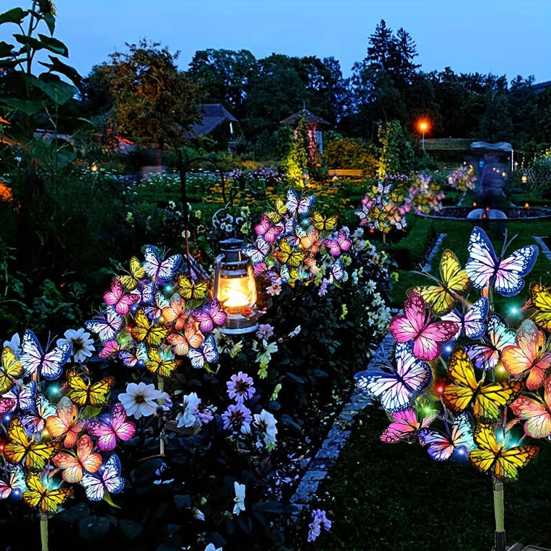 พลังงานแสงอาทิตย์ LED สวนผีเสื - Outdoor Lighting Effects บทวิจารณ์และราคา