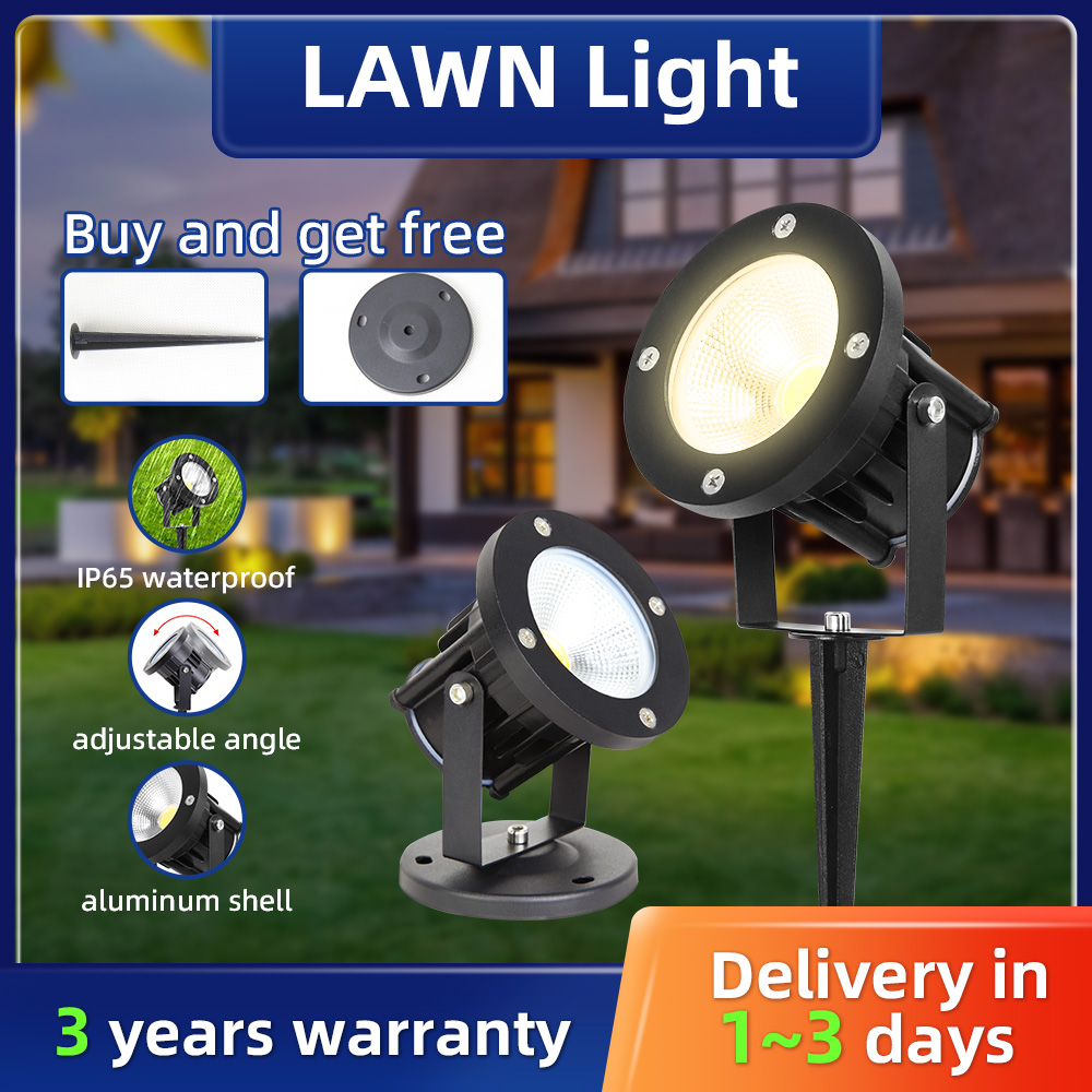 LED GU10 ไฟสวนโคมไฟสนามหญ้ากลา - Outdoor Lighting Pathway บทวิจารณ์และราคา