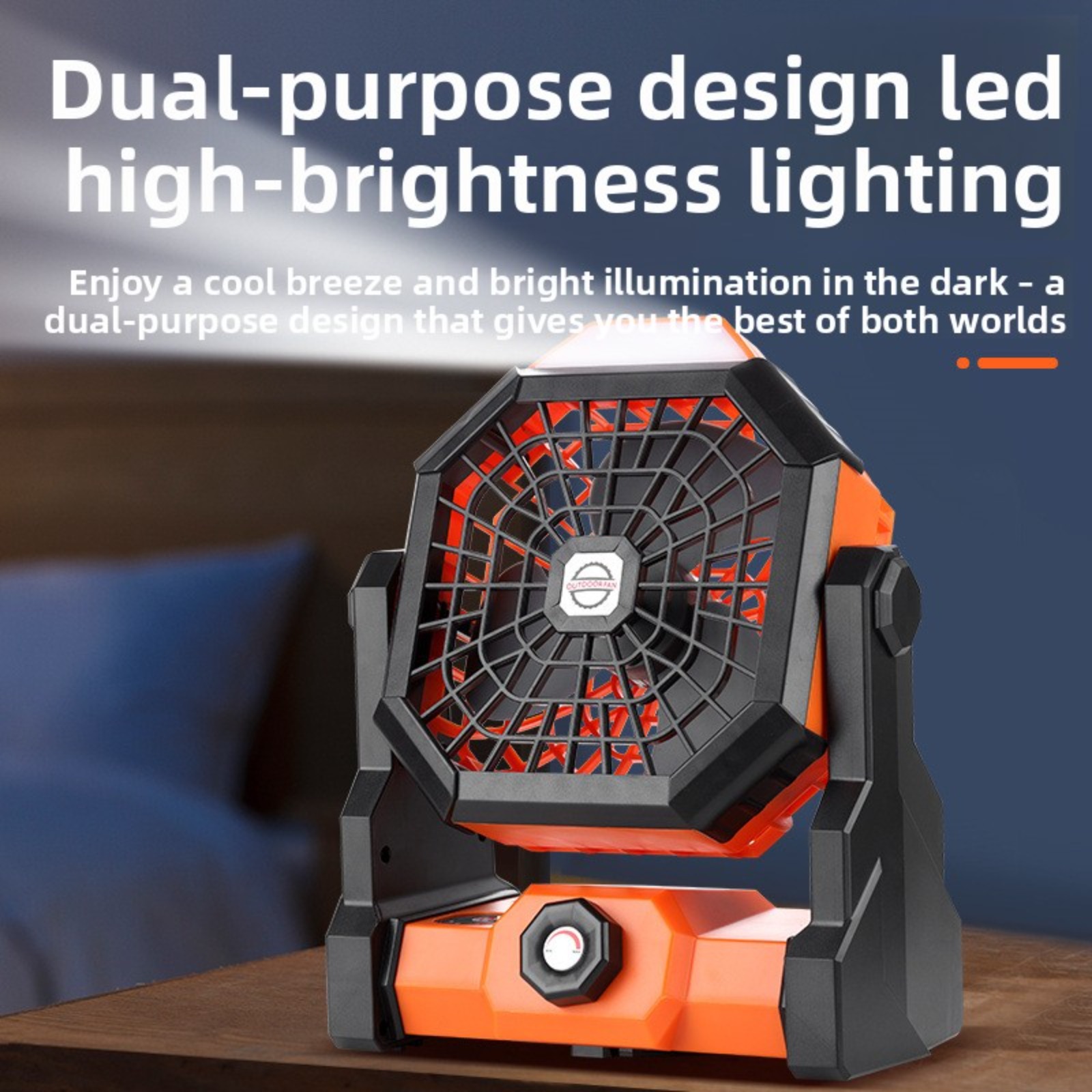 พัดลมตั้งแคมป์กลางแจ้งแบบพกพา  - Outdoor Lighting Wireless บทวิจารณ์และราคา
