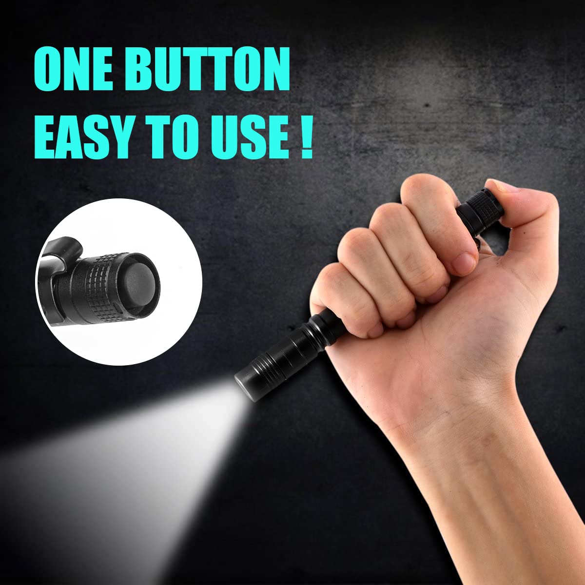 ไฟฉาย LED แบบพกพาขนาดเล็ก กันน - Outdoor Lighting Black บทวิจารณ์และราคา