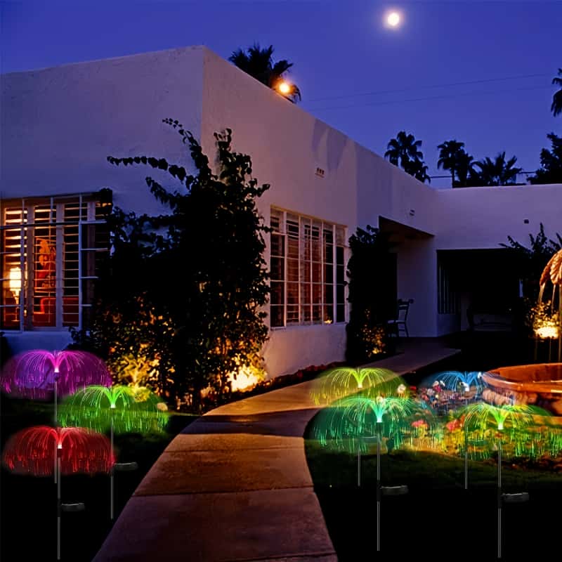 ไฟ LED รูปแมงกะพรุนพลังงานแสงอ - Outdoor Lighting Pathway บทวิจารณ์และราคา