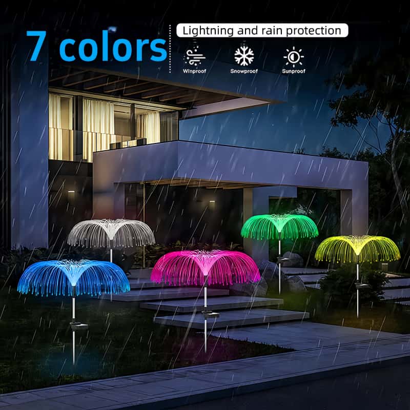 ไฟ LED รูปแมงกะพรุนพลังงานแสงอ - Outdoor Lighting Pathway บทวิจารณ์และราคา