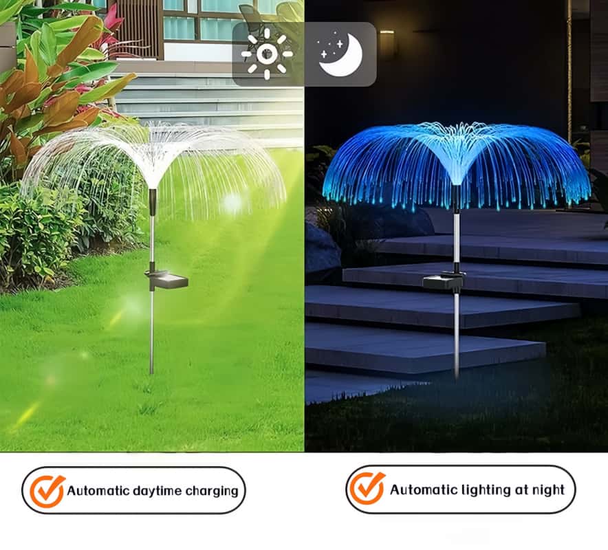 ไฟ LED รูปแมงกะพรุนพลังงานแสงอ - Outdoor Lighting Pathway บทวิจารณ์และราคา