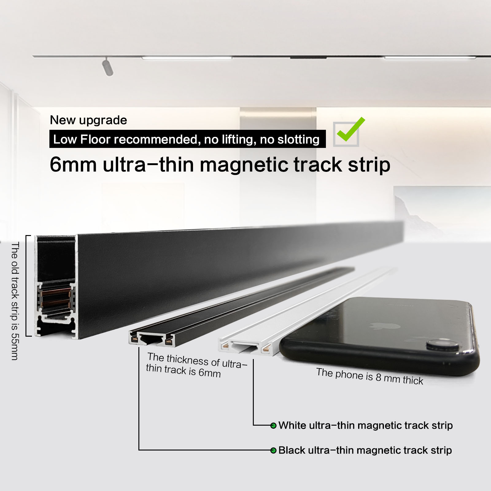 ST1 Series 3CCT สีดําสีขาว Ult - Outdoor Lighting Track บทวิจารณ์และราคา