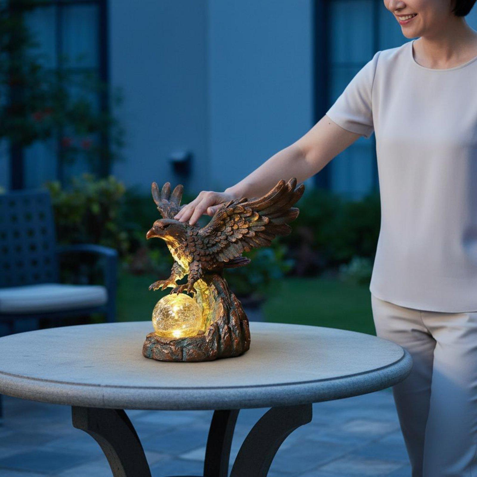 โคมไฟรูปปั้นนกอินทรีพลังงานแสง - Outdoor Lighting Pathway บทวิจารณ์และราคา