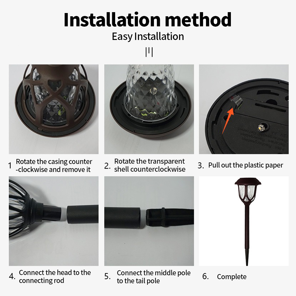 โคมไฟสนามหญ้าพลังงานแสงอาทิตย์ - Outdoor Lighting Pathway บทวิจารณ์และราคา