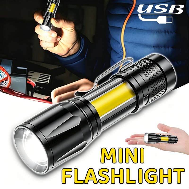 ไฟฉาย LED ขนาดเล็ก COB ไฟส่องส - Outdoor Lighting Black บทวิจารณ์และราคา