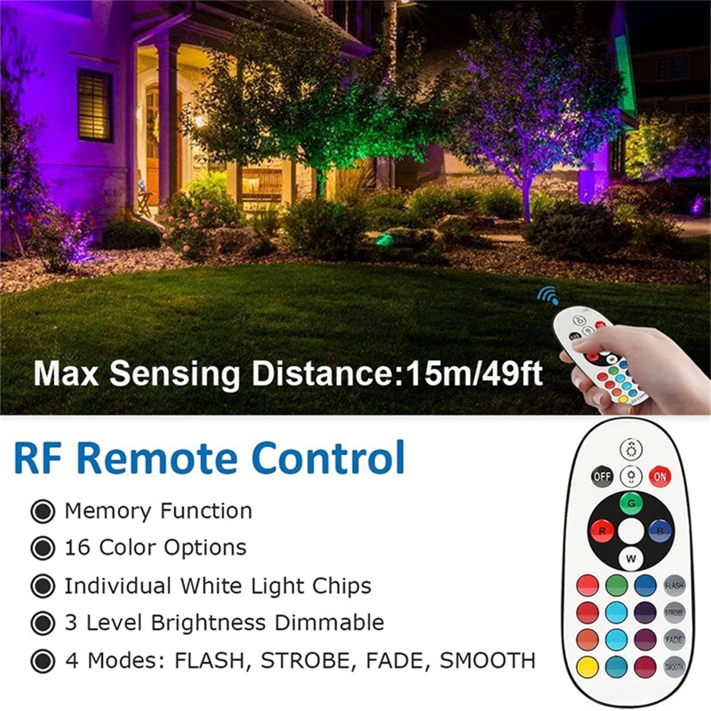 ไฟส่องสว่างภูมิทัศน์ RGBW 10W  - Outdoor Lighting And Landscape บทวิจารณ์และราคา
