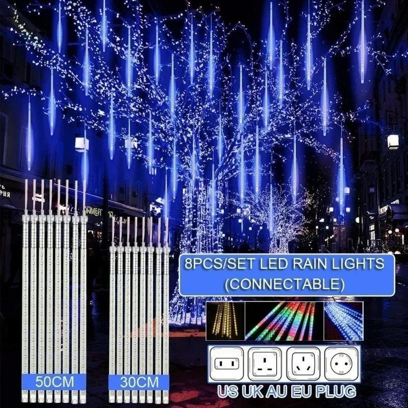 30 ซม./50 ซม.ฝนดาวตกกันน้ํา 8  - Outdoor Lighting Uk บทวิจารณ์และราคา