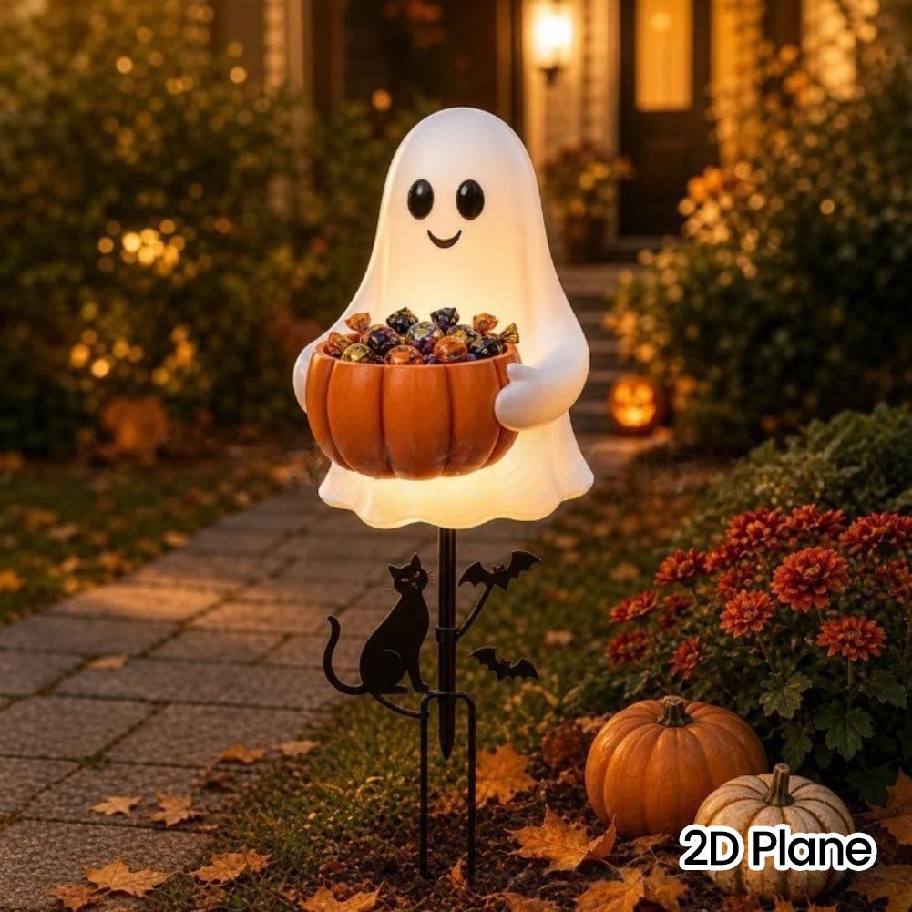 ที่วางขนมรูปฟักทองผีฮาโลวีน 2  - Outdoor Lighting Pathway บทวิจารณ์และราคา