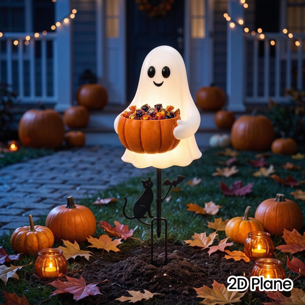 ที่วางขนมรูปฟักทองผีฮาโลวีน 2  - Outdoor Lighting Pathway บทวิจารณ์และราคา